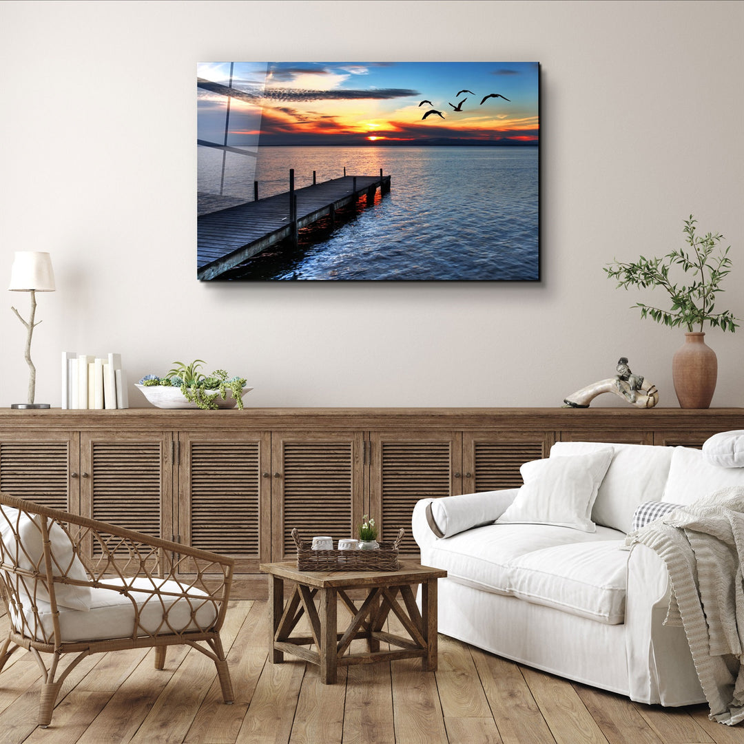 ・"Pier 15"・Glass Wall Art | Artdesigna Glass Printing Wall Arts.