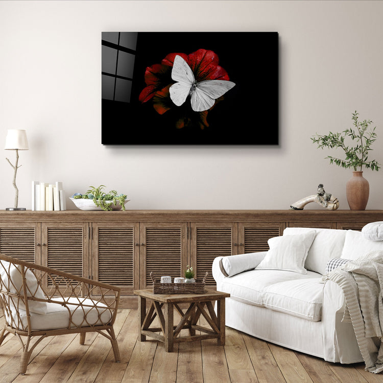 ・"Butterfly 3"・Glass Wall Art | Artdesigna Glass Printing Wall Arts.