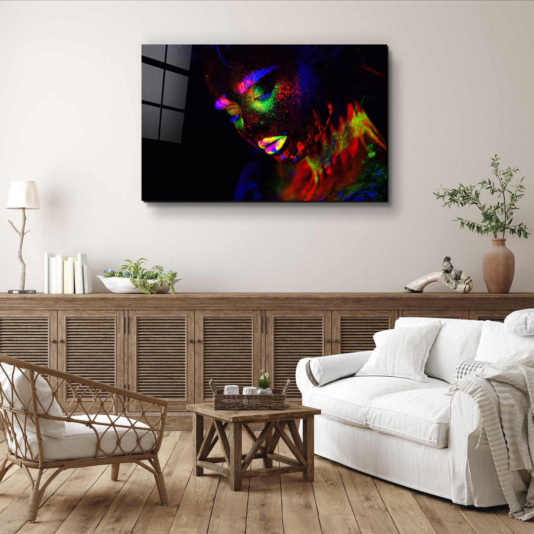 ・"Glowing in the Dark"・Glass Wall Art | Artdesigna Glass Printing Wall Arts.