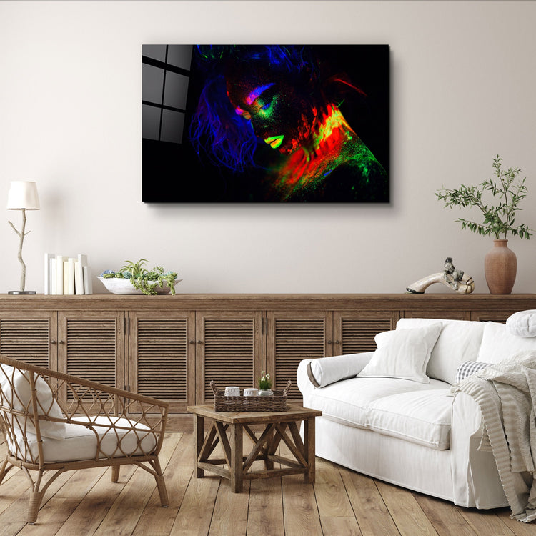 ・"Glowing in the Dark"・Glass Wall Art | Artdesigna Glass Printing Wall Arts.