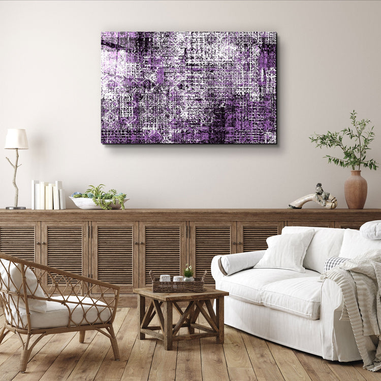 ・"Code of Purple"・Glass Wall Art | Artdesigna Glass Printing Wall Arts.