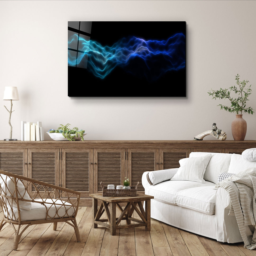 ・"Rhythmic Fog"・Glass Wall Art | Artdesigna Glass Printing Wall Arts.