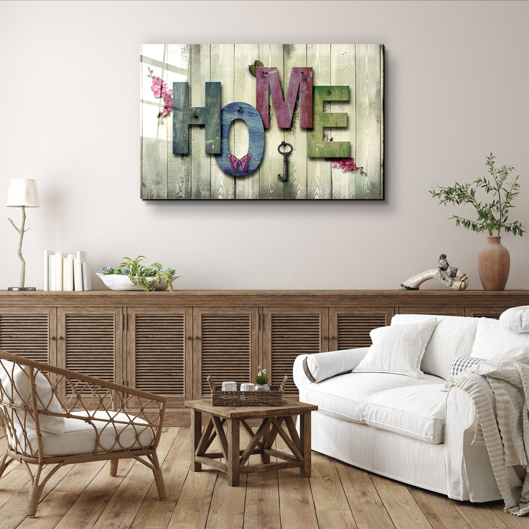 ・"Home"・Glass Wall Art | Artdesigna Glass Printing Wall Arts.