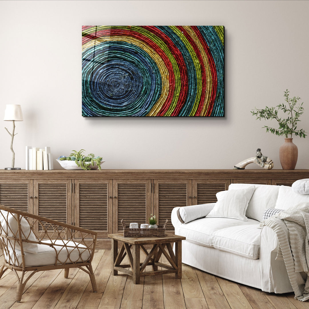 ・"Colored Spiral"・Glass Wall Art | Artdesigna Glass Printing Wall Arts.