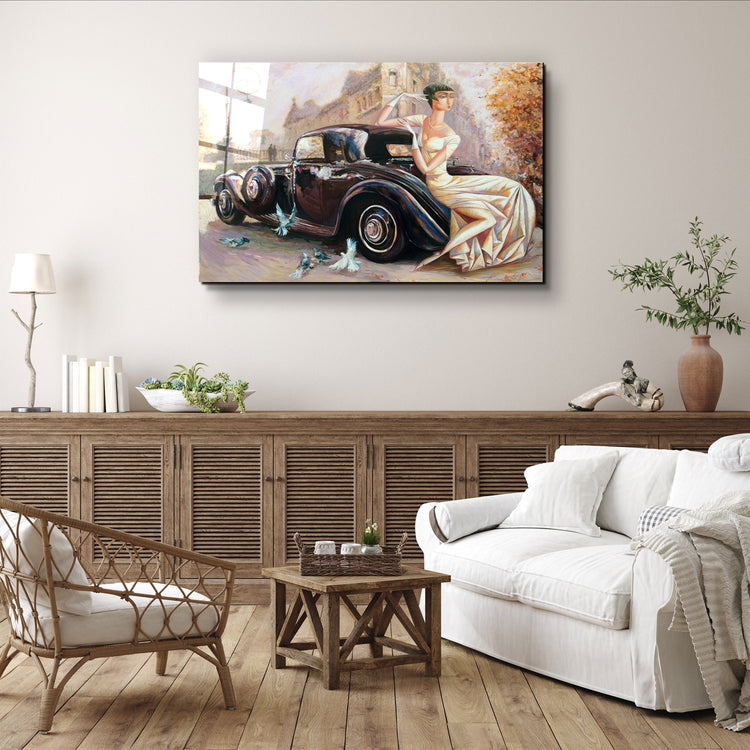 ・"Bridda Car"・Glass Wall Art | Artdesigna Glass Printing Wall Arts.