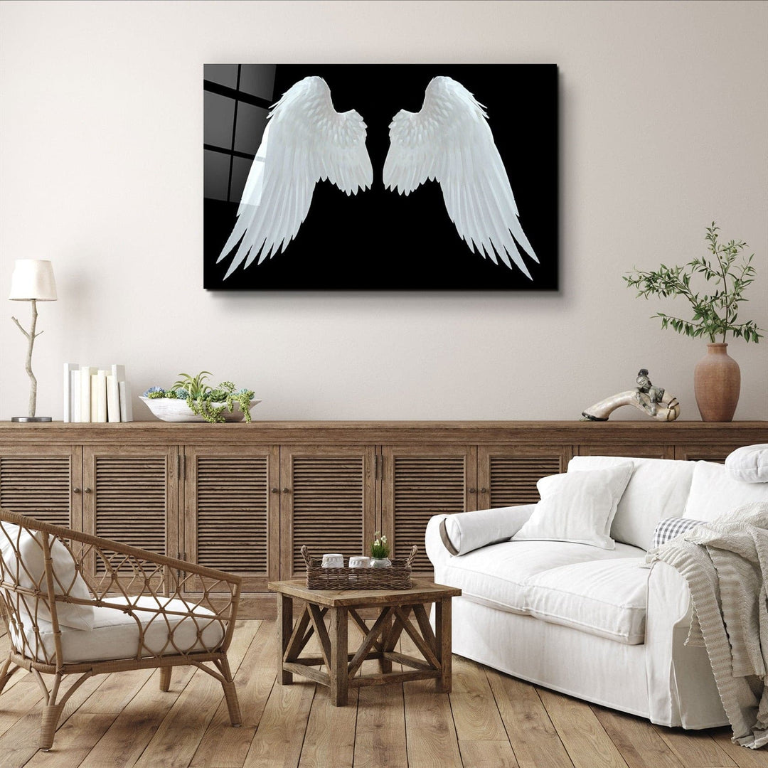 ・"Angel Wings"・Glass Wall Art | Artdesigna Glass Printing Wall Arts.