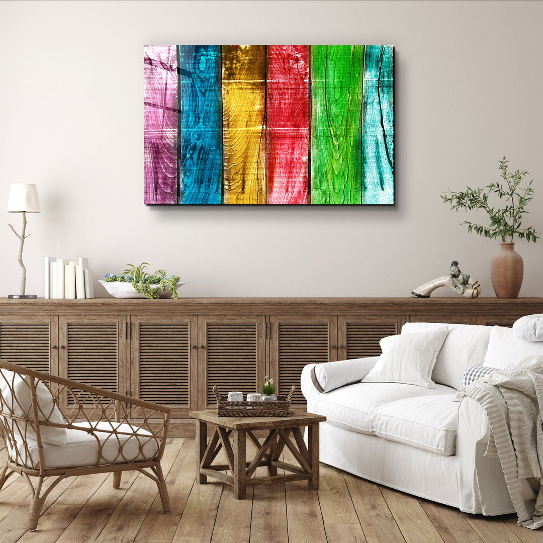 ・"Painted Wood V2"・Glass Wall Art | Artdesigna Glass Printing Wall Arts.