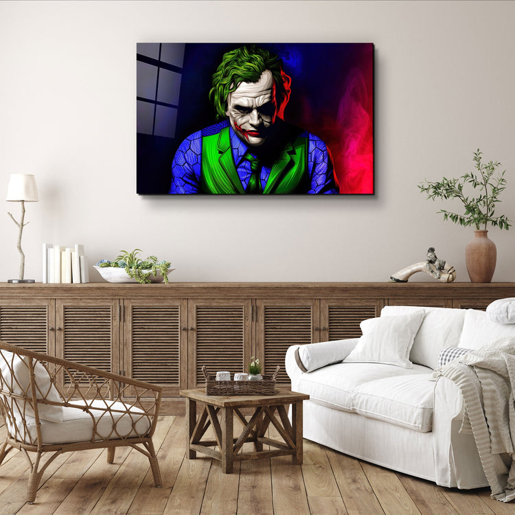 ・"Joker V1"・Glass Wall Art | Artdesigna Glass Printing Wall Arts.