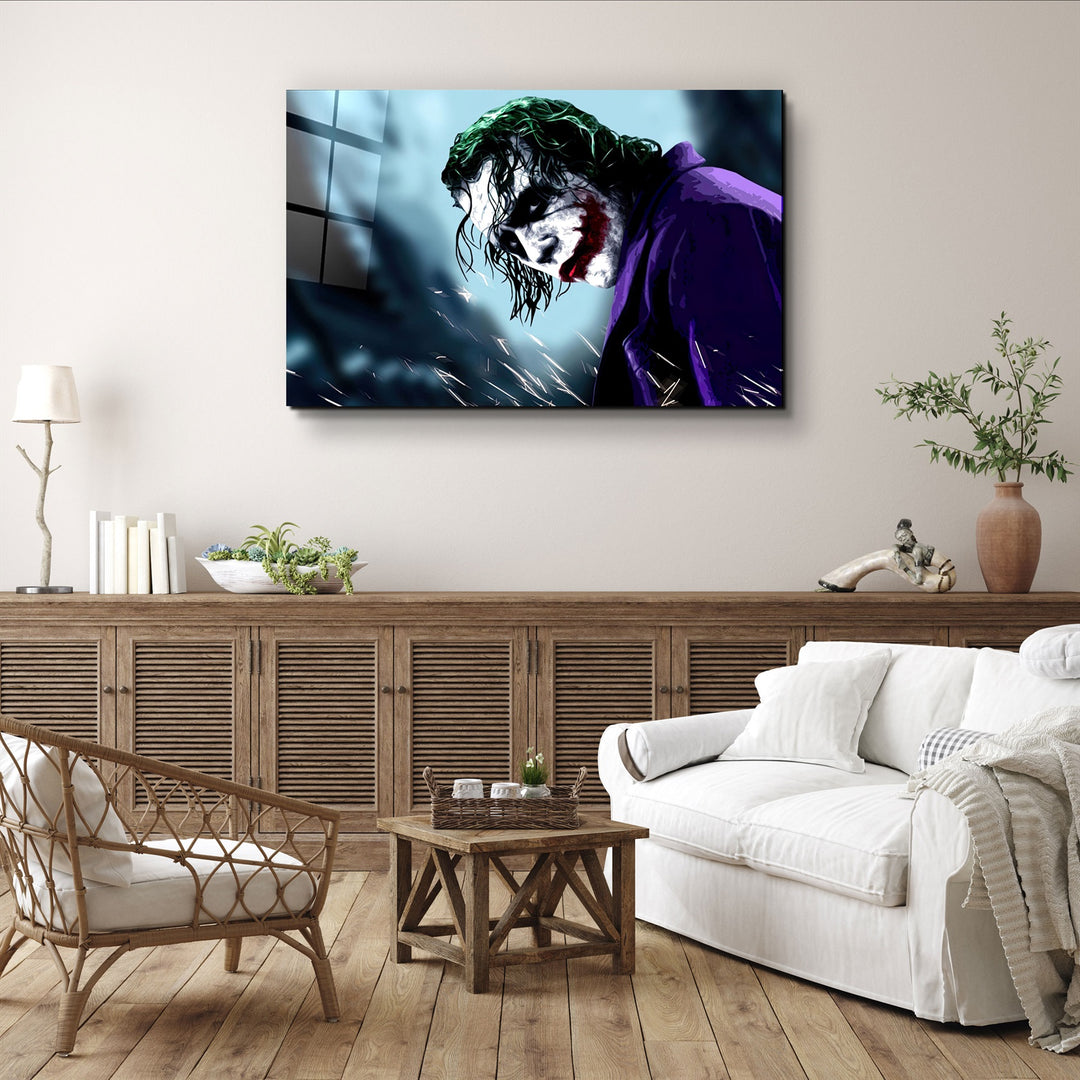 ・"Joker V2"・Glass Wall Art | Artdesigna Glass Printing Wall Arts.