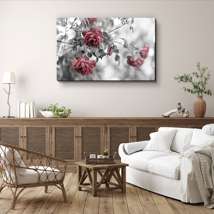 ・"Roses"・Glass Wall Art | Artdesigna Glass Printing Wall Arts.