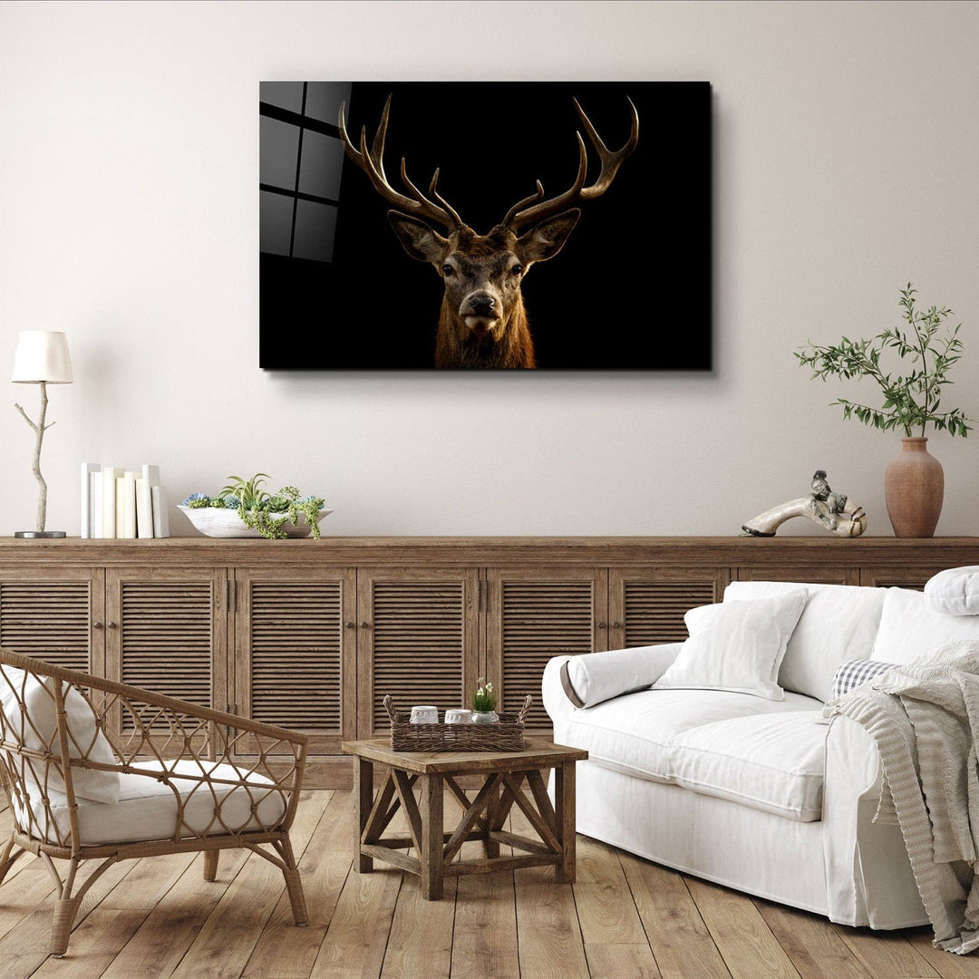 ・"TheDeer"・Glass Wall Art | Artdesigna Glass Printing Wall Arts.