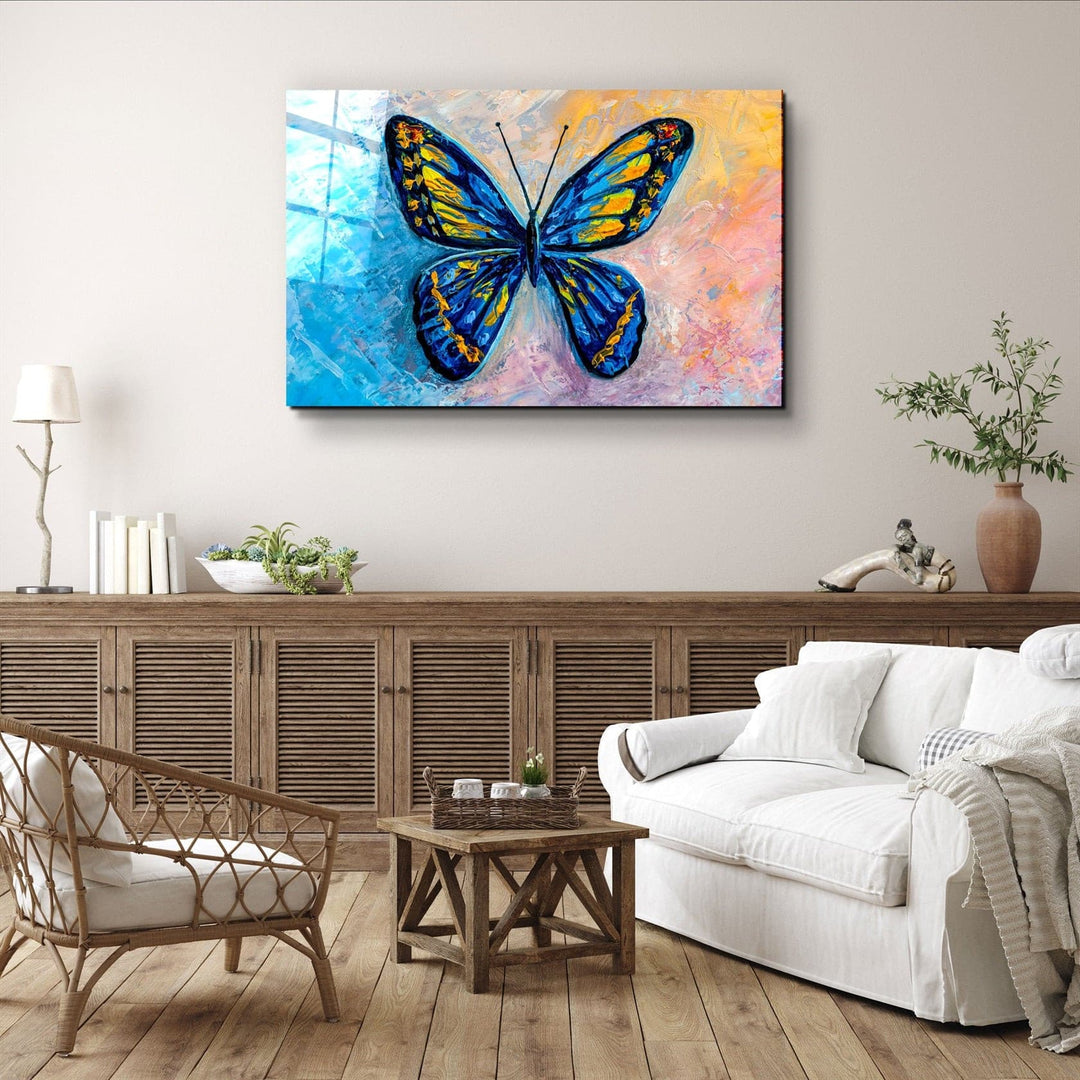 ・"Butterfly 6"・Glass Wall Art | Artdesigna Glass Printing Wall Arts.