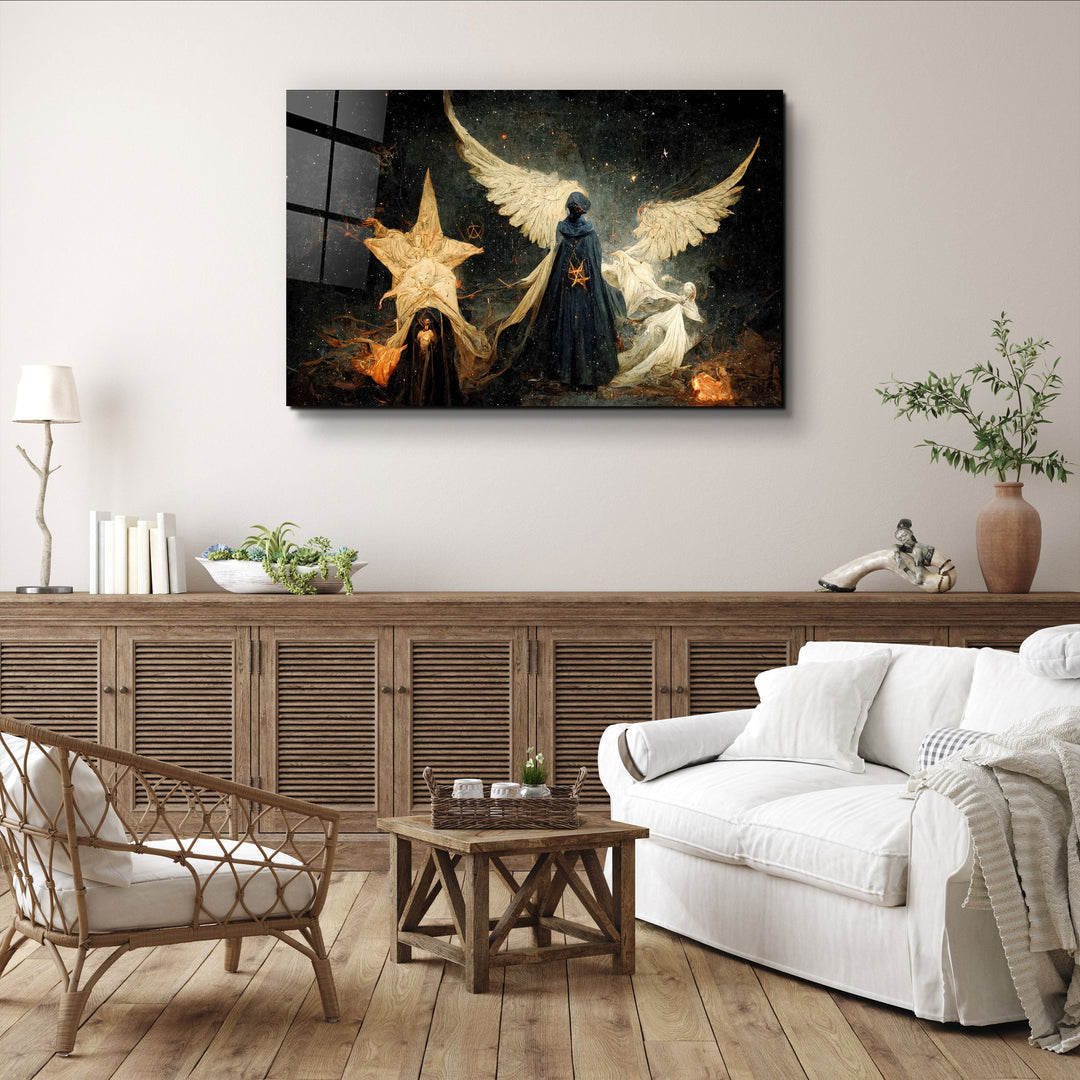 ・"Angels of the Secret World"・Secret World Collection Glass Wall Art