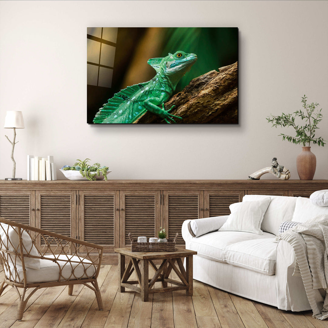 ・"Wild Green"・Glass Wall Art