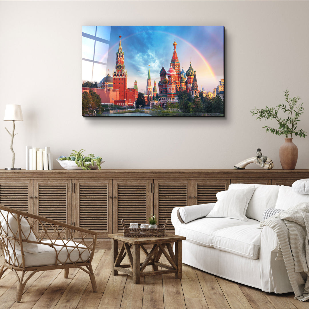 ・"Moscow - Russia"・Glass Wall Art