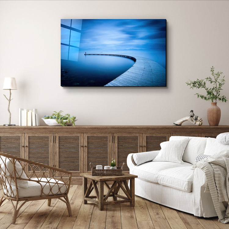 ・"The Curvy Pier"・Glass Wall Art | Artdesigna Glass Printing Wall Arts.