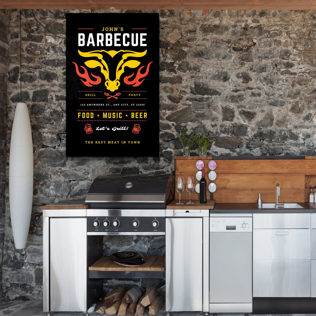 ."Barbecue Custom Printing". Glass Printing Poster | Artdesigna Glass Printing Wall Arts.