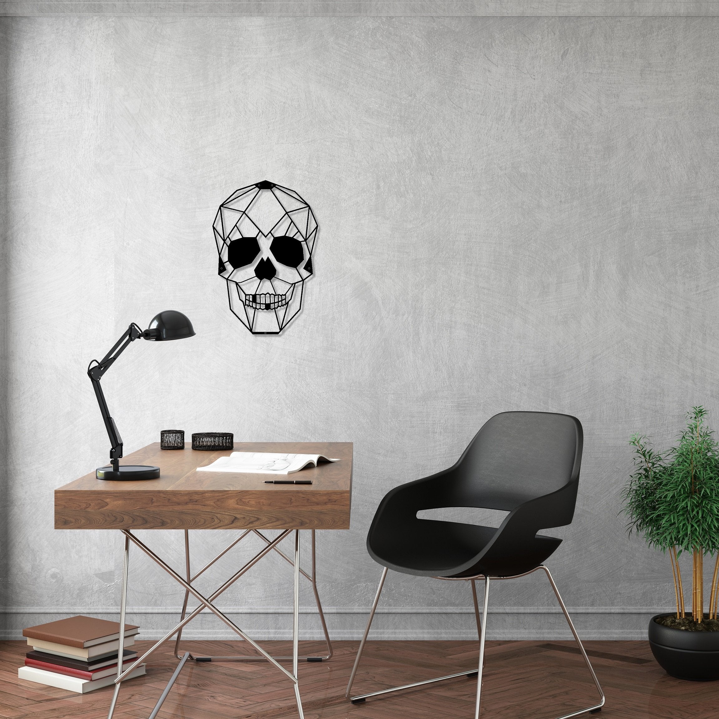 ・"Skull"・Premium Metal Wall Art - Limited Edition | Artdesigna Glass Printing Wall Arts.