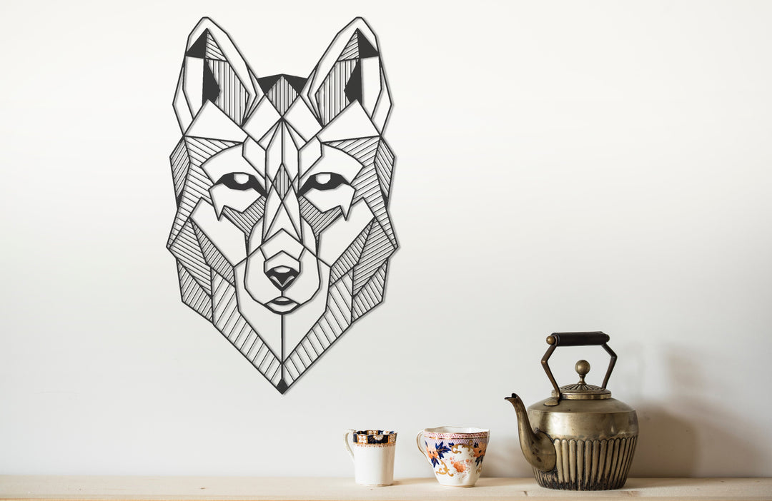 ・"Wolf Head"・Premium Metal Wall Art - Limited Edition | Artdesigna Glass Printing Wall Arts.