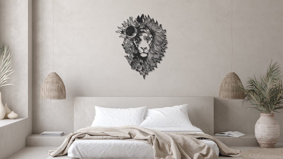 ・"Astro Lion"・Premium Metal Wall Art - Limited Edition | Artdesigna Glass Printing Wall Arts.