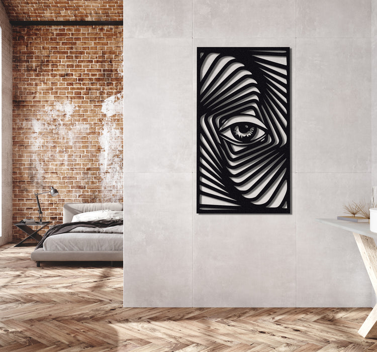 ・"Zebra Eye"・Premium Metal Wall Art - Limited Edition | Artdesigna Glass Printing Wall Arts.